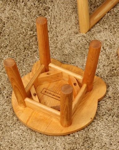 欧润哲orange进口家具泰国制芒果木小熊造型矮凳106957_唯品会