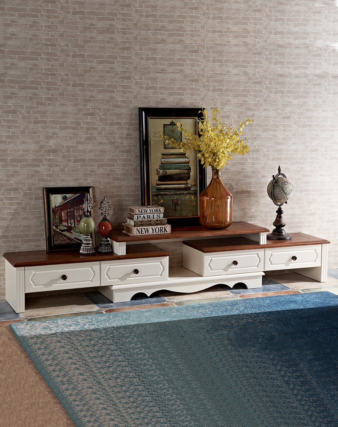 15-3.2米乡村风伸缩电视柜