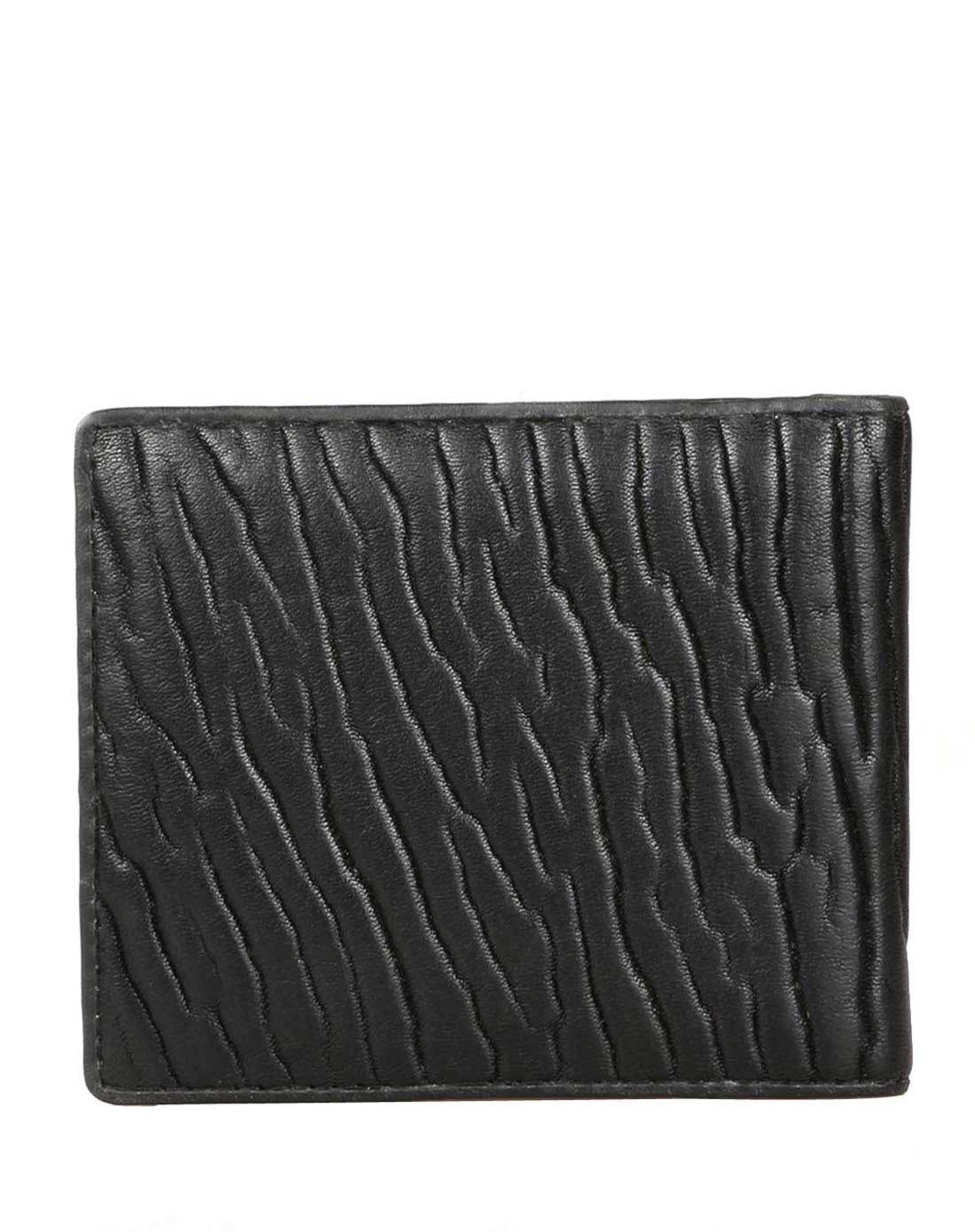 男款黑色稀有海狮皮配牛皮高档钱包