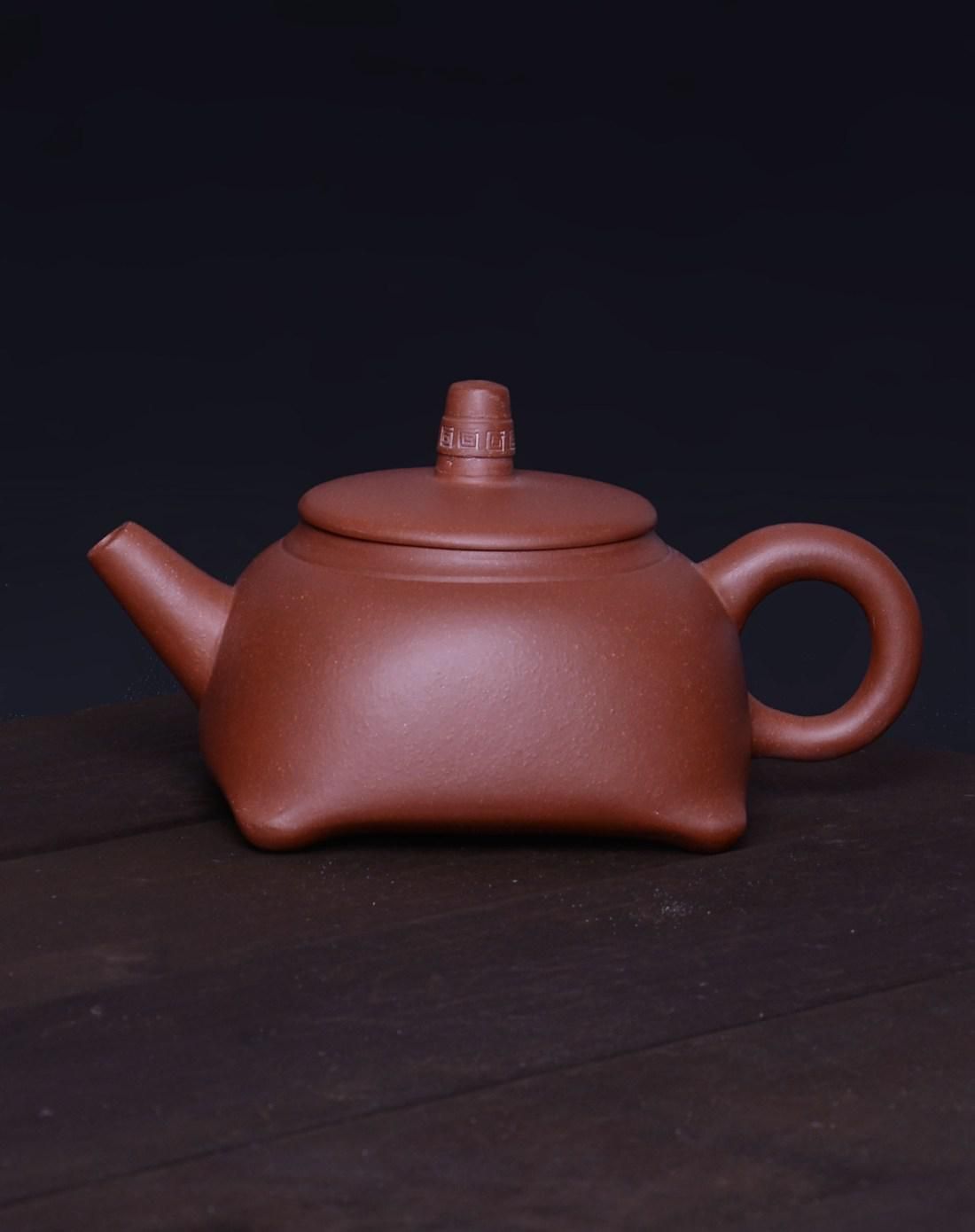 紫砂编钱壶-正品手工紫砂壶