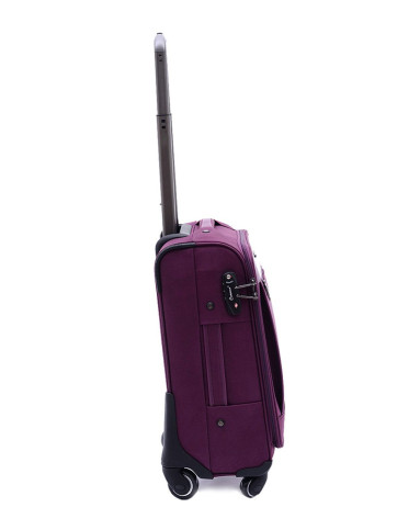 紫色tsa海关锁万向轮拉杆箱