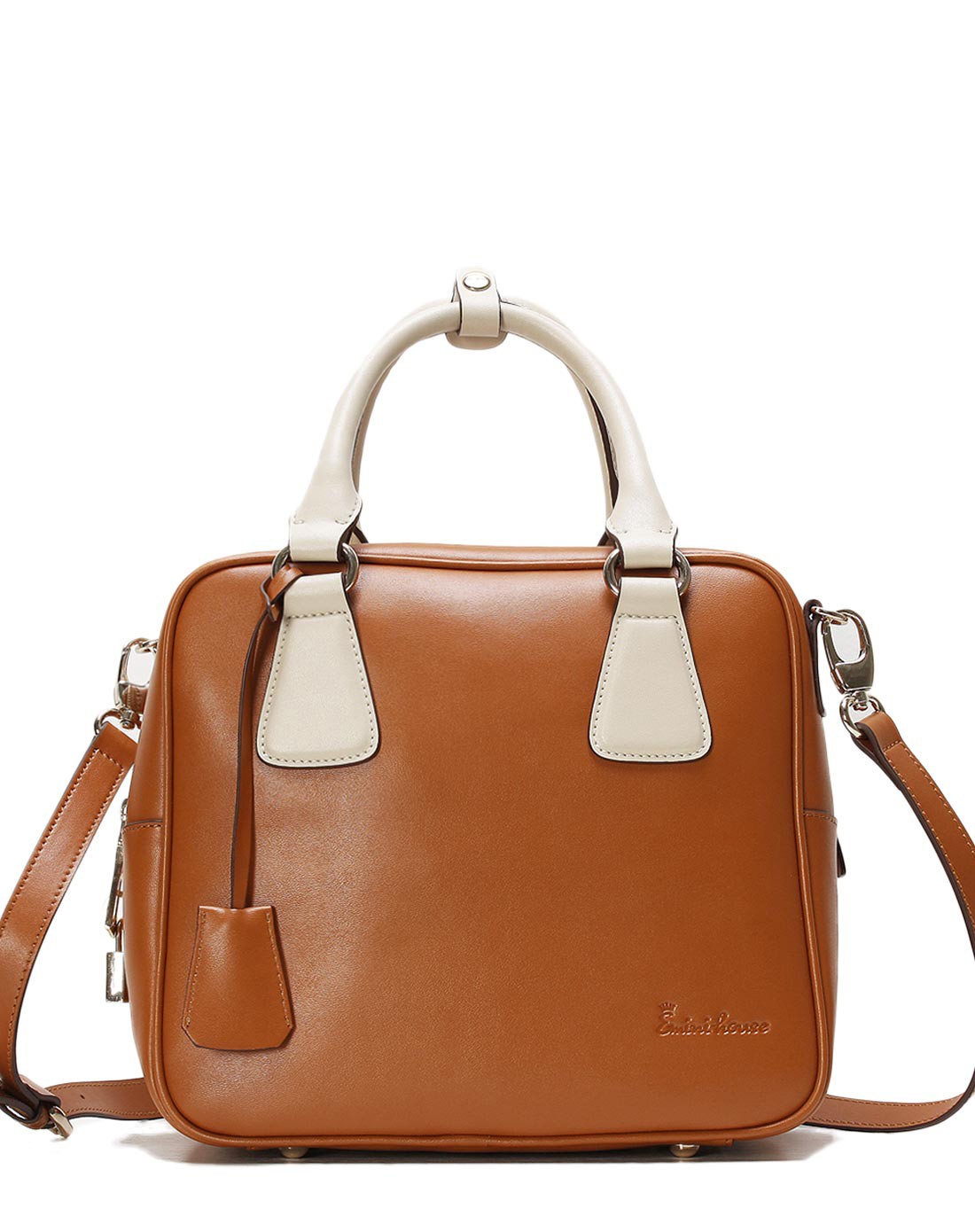 复古棕时尚复古手提方形女包