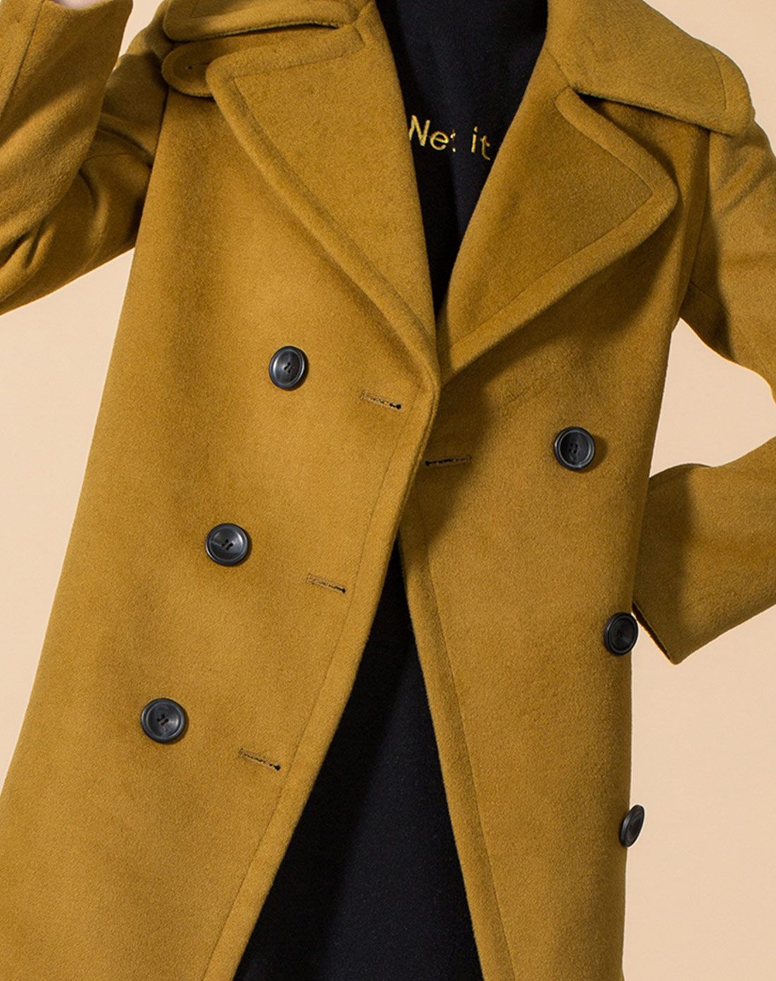 沙发sofa(特惠)女性棕褐色翻领长袖气质大衣eawy008658_唯品会