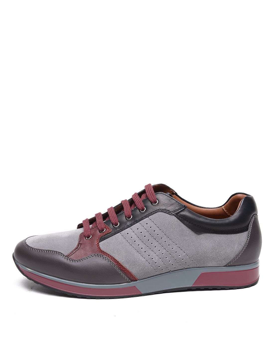 布兰施braun buffel灰色牛皮动感男鞋b228162138134_唯品会