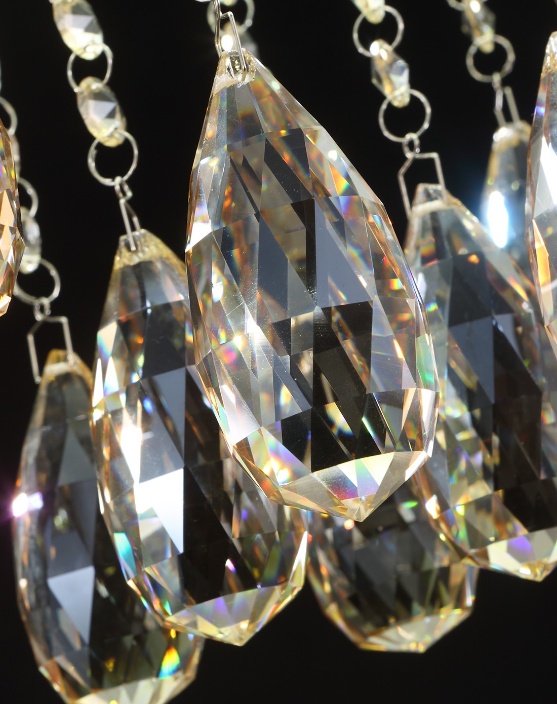 led三色水晶吸顶灯