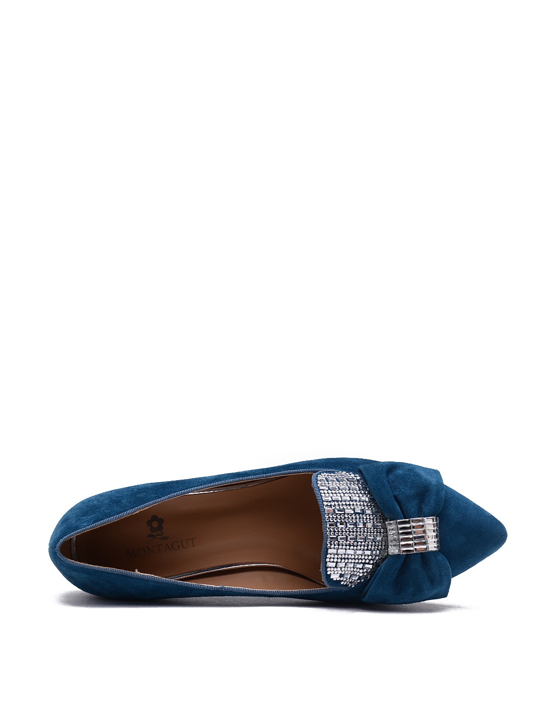 墨兰色羊皮舒适单鞋